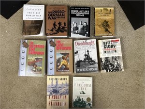 Hardcover and paperback history, books, military