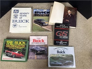 History books on cars, tabletop books