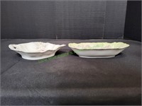 (2) Porcelain Floral Bowls