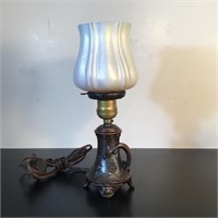 BRONZE BASE TABLE LAMP