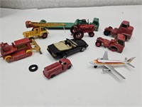 Vintage Metal Toys, Tractors, Cars,+