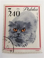 1964 Cat Stamp - Poland