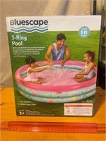 New Bluescape kids 3 ring pool