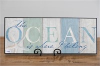 MDF "THE OCEAN..." SIGN