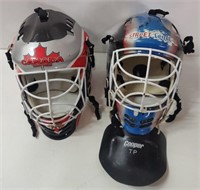 2 Goalie Helmets