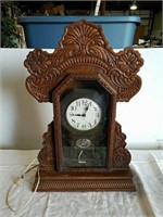 Electrified wood clock