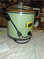 Used stoneware slow cooking crock