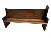 6 FT OAK CHURCH PEW