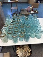 (45) blue ball jars