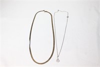 Sterling Silver Necklaces - 20 inch & 18 inch