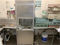 Dishwasher and stainless table w/ garbage disposal