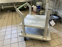 Cart for dish racks rolling 23"  w22” L 29” tall
