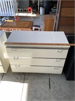 white 3 drawer chest of drawers by lane