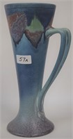 Rookwood unusual vase, blue mat finish