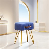 Blue Modern Makeup Vanity Stool