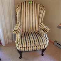 VINTAGE VELOUR WINGBACK CHAIR (MATCHES #71)