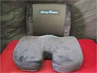 Coccyx Seat Cushion and Lumbar Support Pillow for
