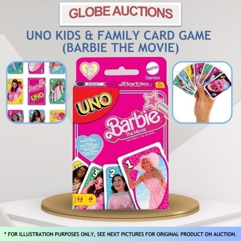 UNO KIDS & FAMILY CARD GAME (BARBIE THE MOVIE)