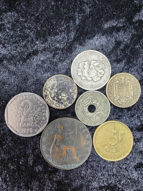 7 Foreign Coins