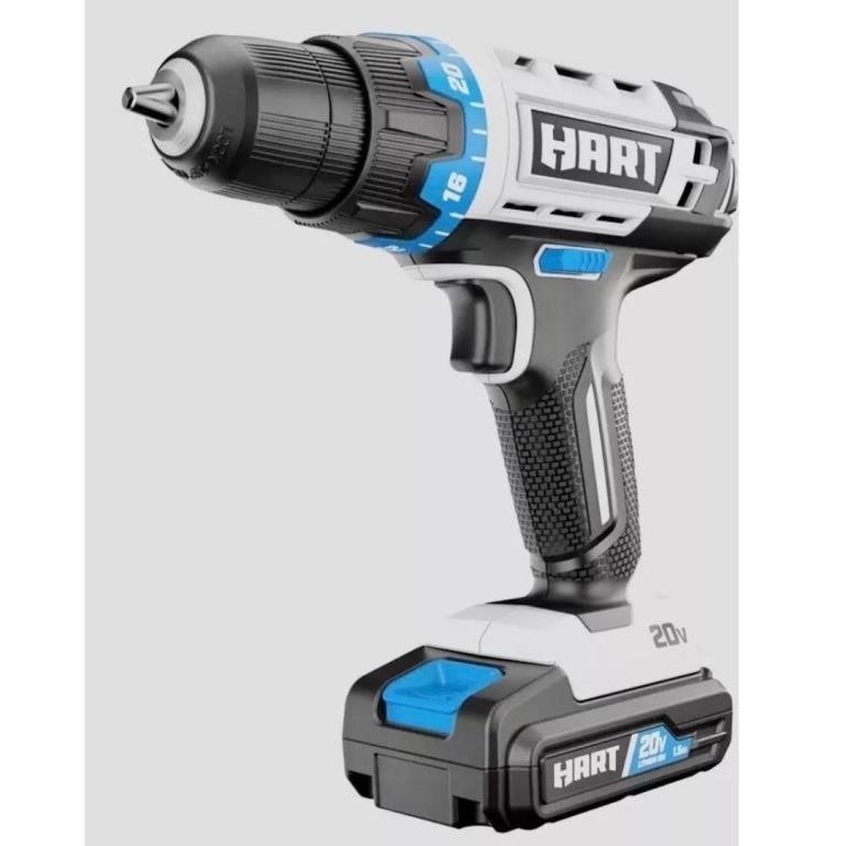 New HART 20V 3/8" Cordless Drill Driver Project Ki