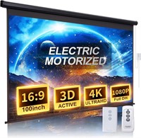 100 Inch Motorized Projector Screen