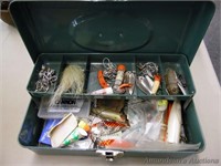 Small Metal Tackle Box w/Tackle