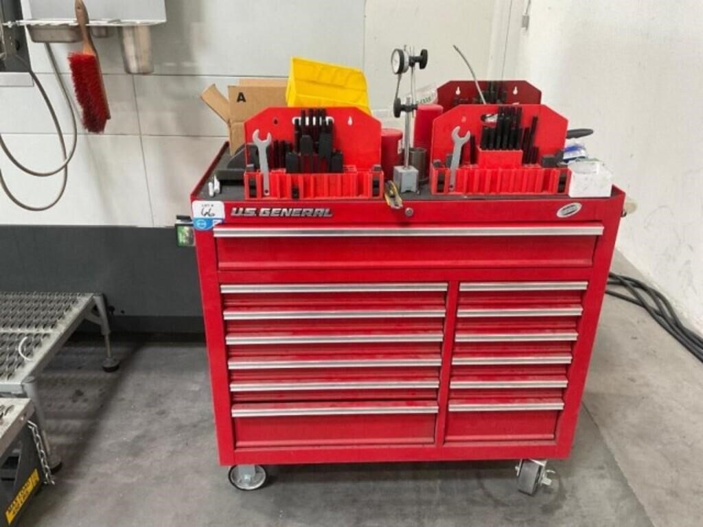 Toolbox W/ Various Clamping Accessories & Hardware