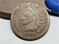 OF) better date 1886 Indian head penny