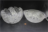 Pair of Gorgeous Glass Punch Bowls