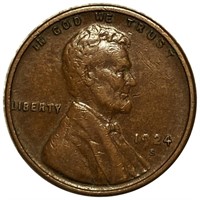1924-S Lincoln Wheat Penny XF