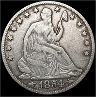 1854-O Seated Liberty Half Dollar NEARLY UNCIRCULA
