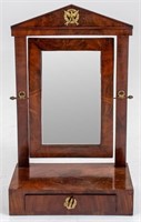 French Empire Style Dresser Table Mirror