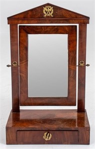 French Empire Style Dresser Table Mirror