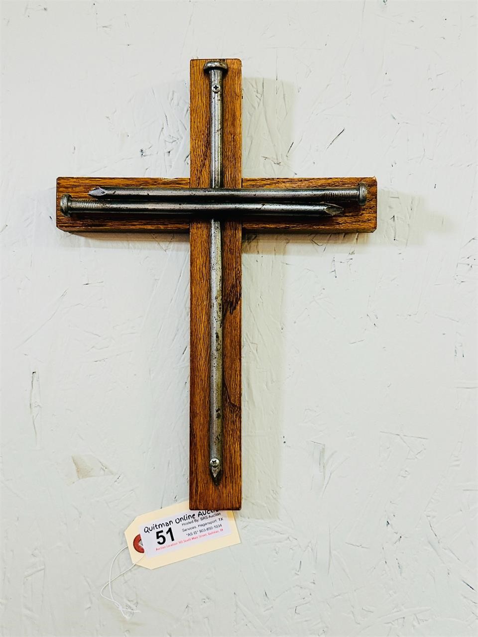 Handmade Cross w/Nails