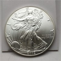 2002 1oz. Fine Silver Eagle Dollar Coin