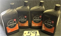 4 quarts 2 Cycle Motor Oil Lot