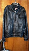 Black Leather Jacket, Size XL, The Leather Shop,