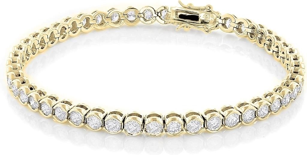 Cate & Chloe Joelle 18k Gold CZ Tennis Bracelets f