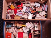 Two boxes of collectible matchbooks