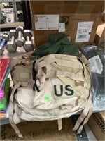 Military Bag & Gear Lot