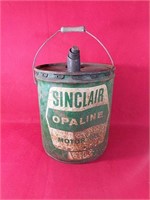 Sinclair Opaline 5 Gallon Oil Can