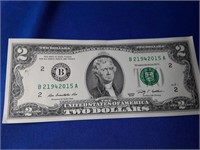 Uncirculated Two Dollar Bill