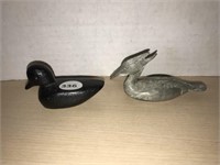 2 Duck Figurines