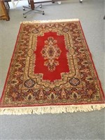 Carpet - Red -- Pile (Seems Wool) 84" x 55"