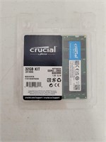 CRUCIAL 32GB DDR4-2666 SODIMM MEMORY KIT