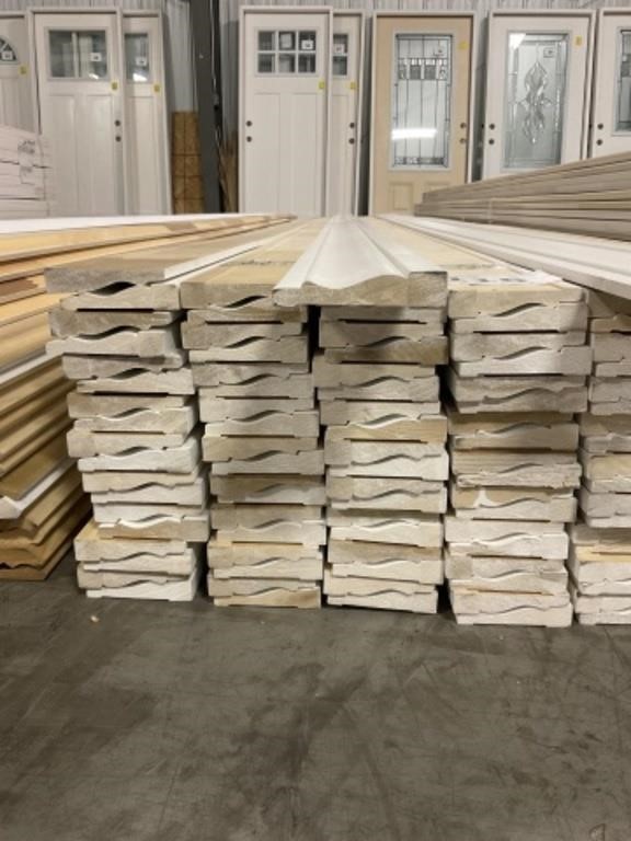 3-1/2" x 16' Primed Poplar Base x 1152 LF