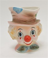 Relpo clown head vase 5 3/4"