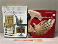TWO HARDCOVER BOOKS OF FURNITURE AND ART