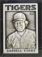 Sterling Silver 1.25 oz Darrell Evans 1986 Topps G