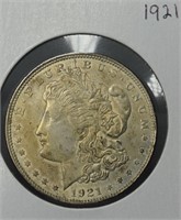 Silver U.S. Morgan 1 Dollar 1921 VF